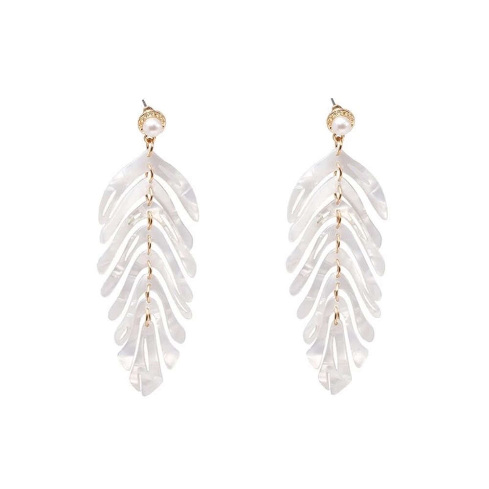 Fashion Jewelry | Prom Earrings | Wedding Jewelry White Earrings | Dangle Drop